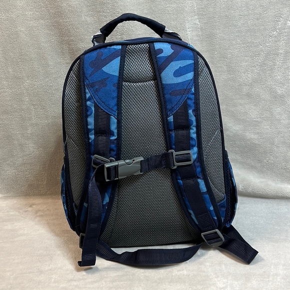 Pottery Barn Kids Navy Skateboard Small Camo Reflective Backpack - Picture 3 of 10